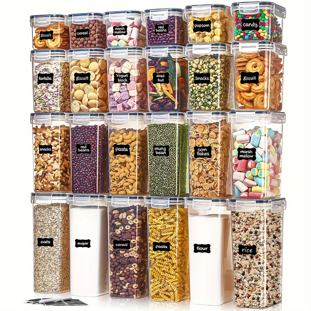 Food Storage Organization - 24Pcs Food Storage Containers 12 Boxes