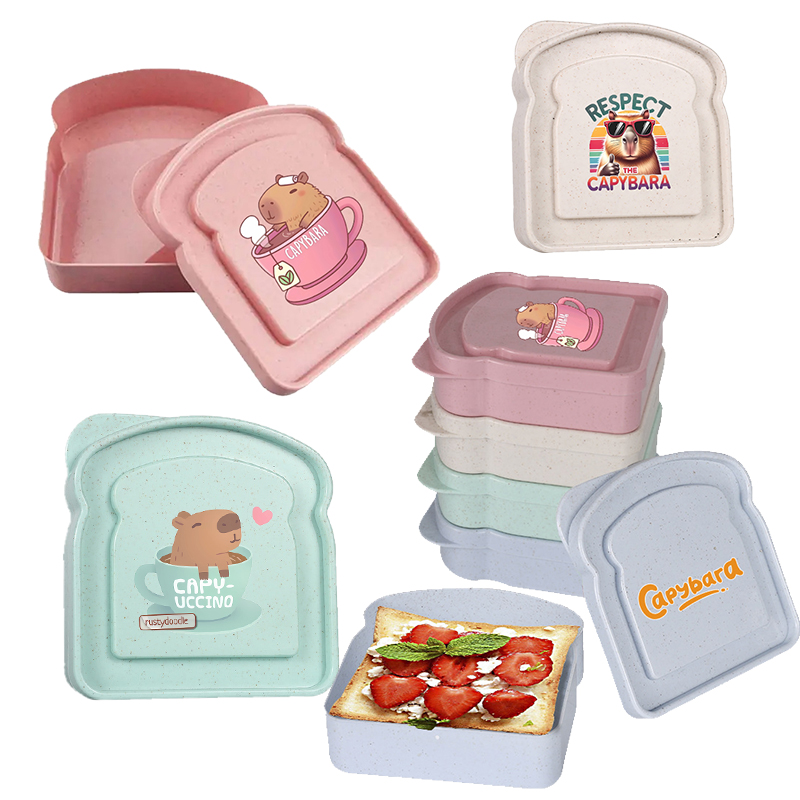 Food Storage System - Capybara Sandwich Food Storage Case Container