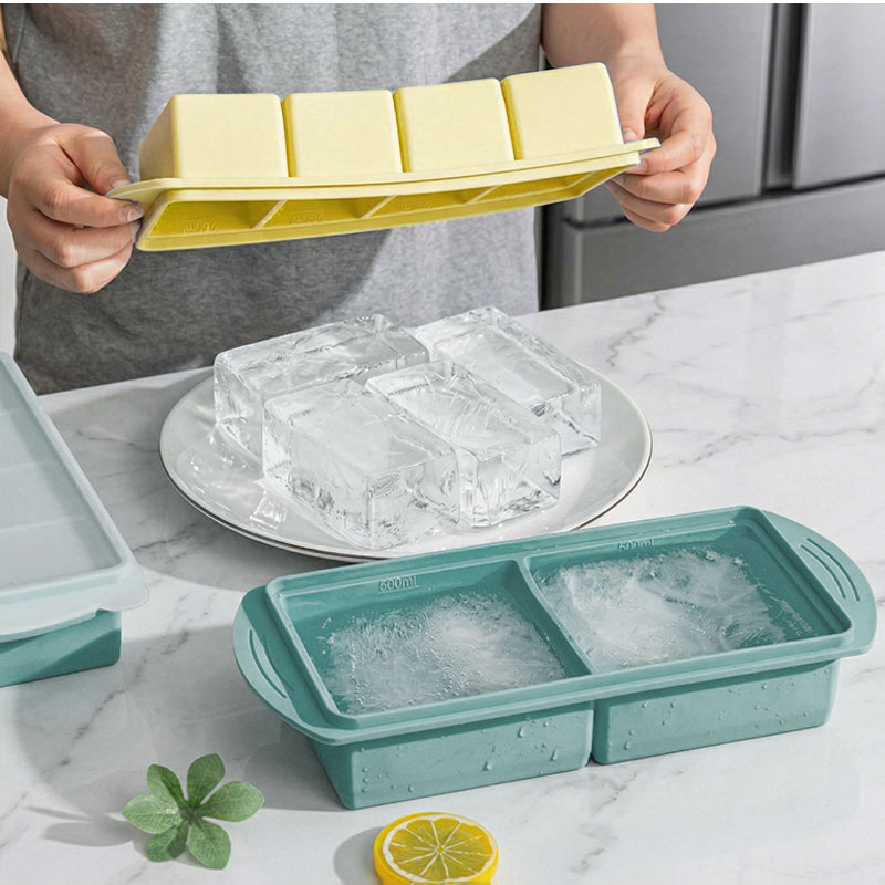 Xl Food Storage Containers With Lids - 2/4 Cup Large Ice Cube Tray
