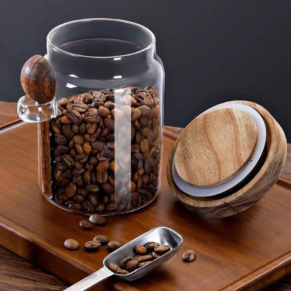 Food Storage Jar Glass - Transparent Glass Food Storage Canister with