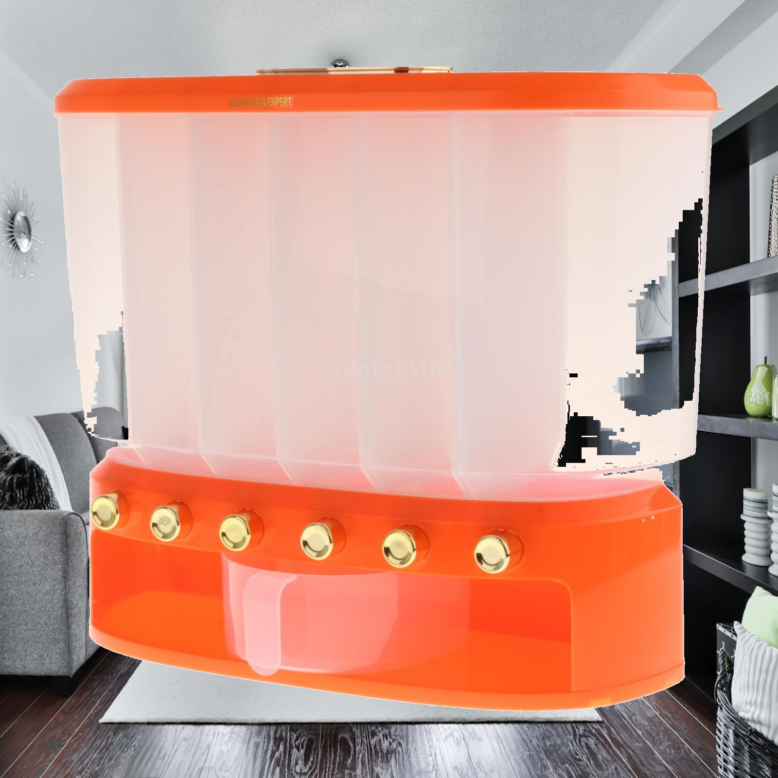 Food Storage Restaurant - Rice Separate Bucket 6 Grids Food