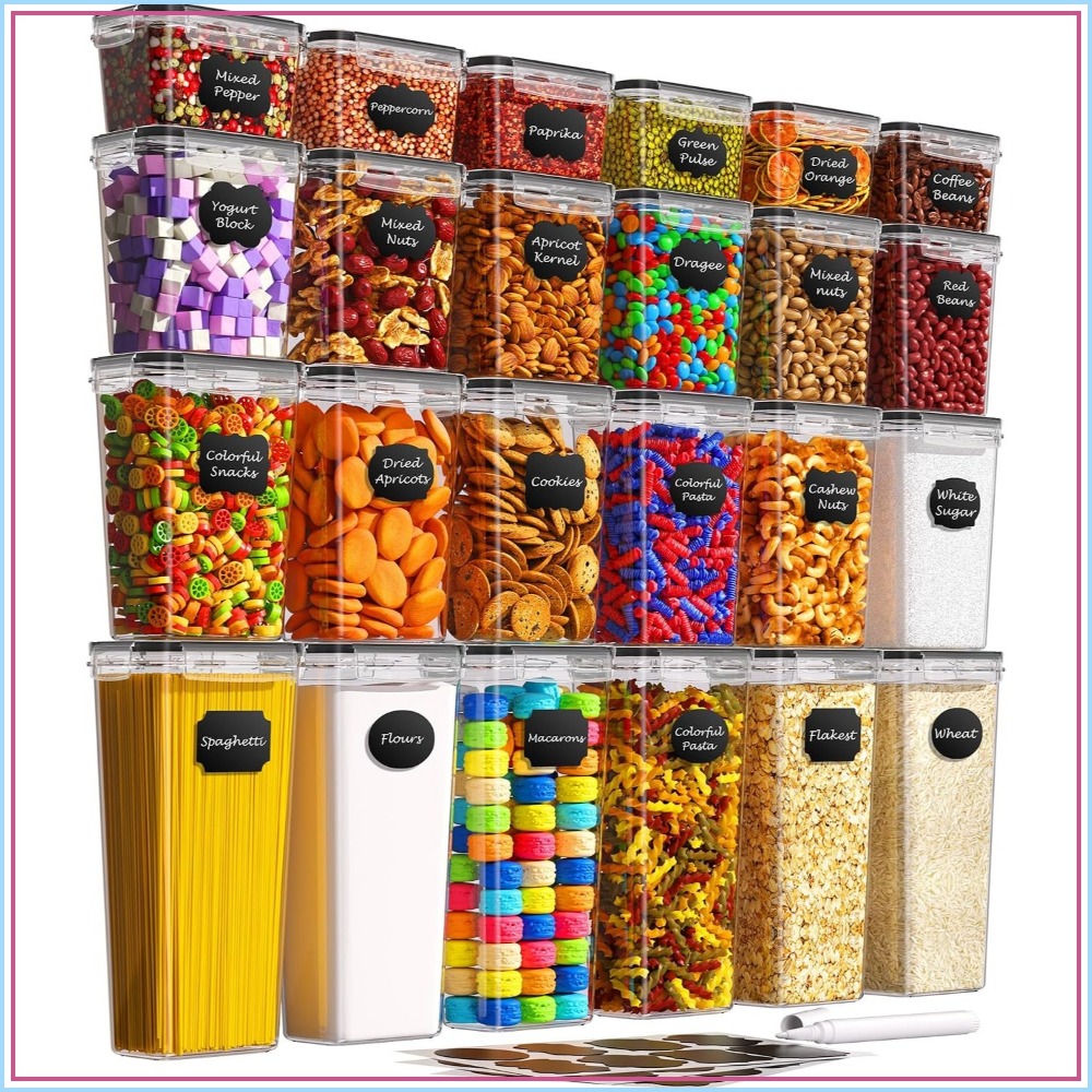 Food Storage And Container - 24 PCS Airtight Food Storage Containers