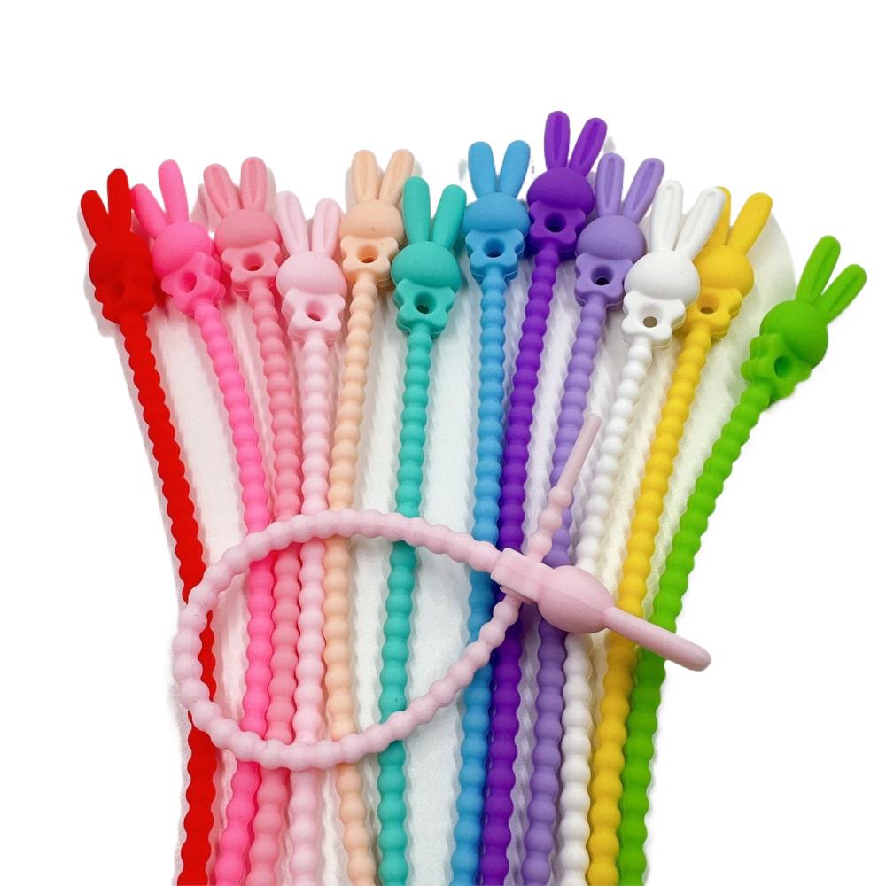 Food Storage Hot - 10Pcs Flower Star Silicone Cable Organizer