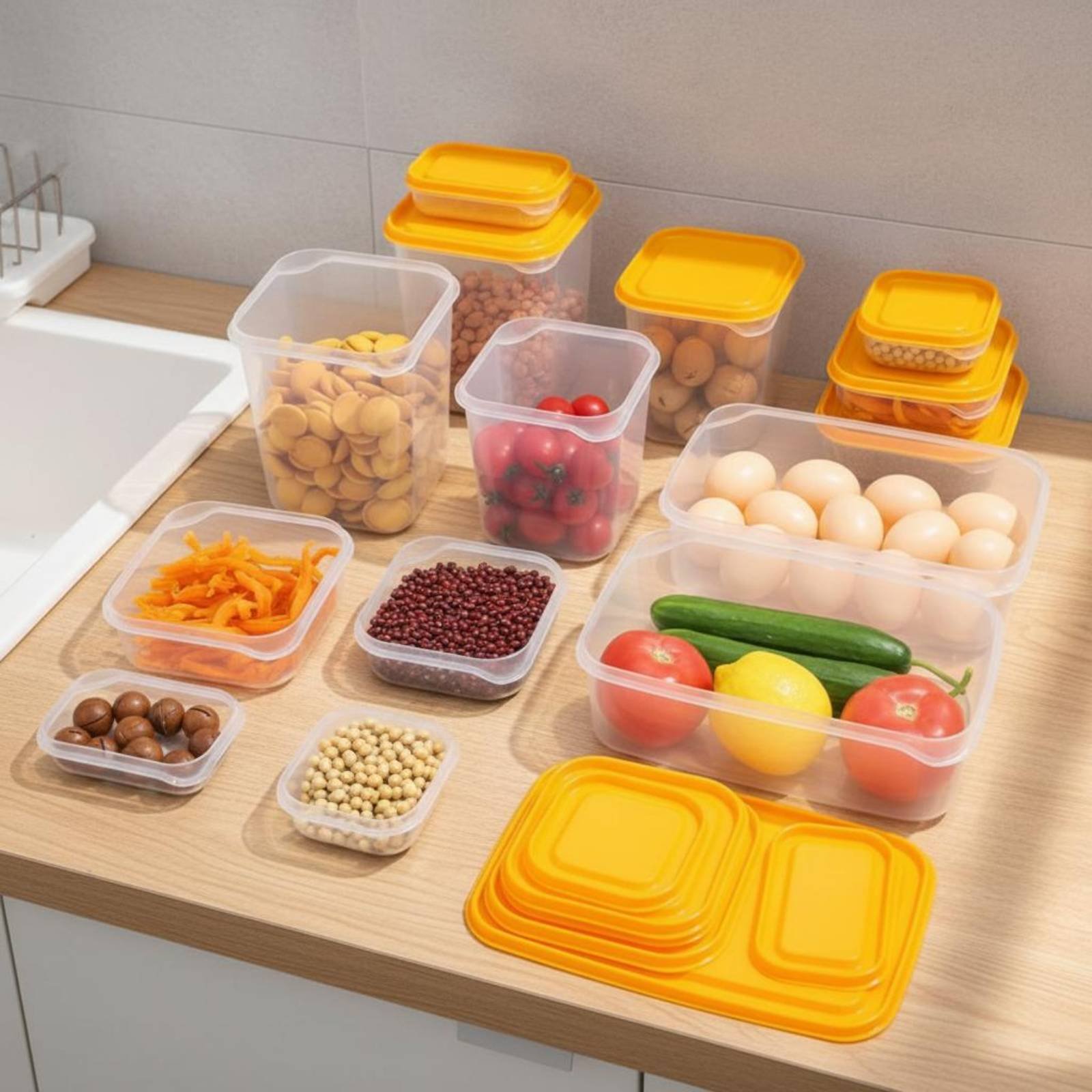 17 Pieces Fridge Storage Box S - Food Storage Refrigerator 评论和价格