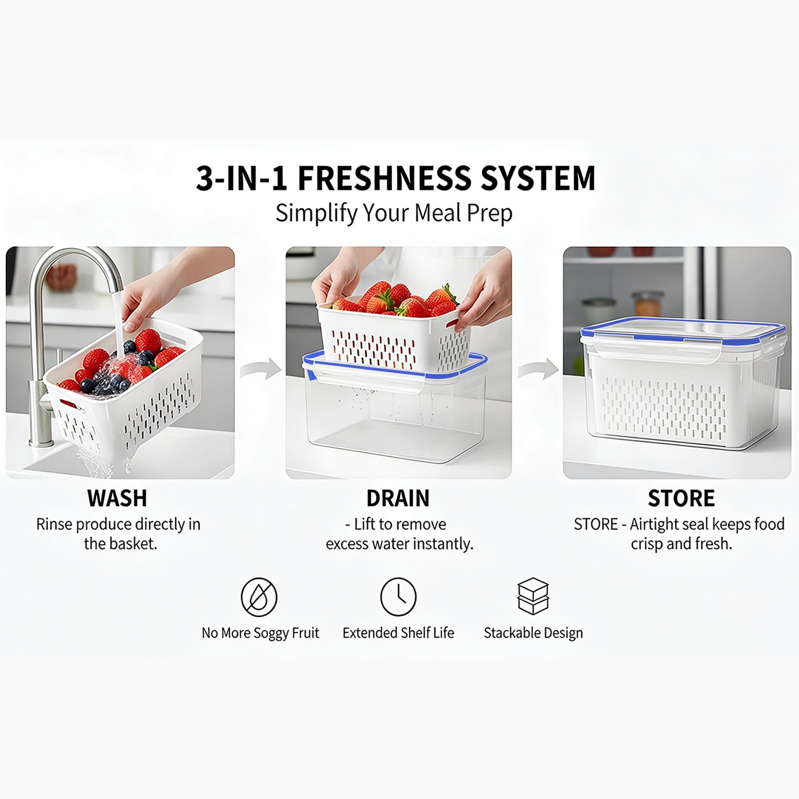 4 In 1 Food Storage Container  - Food Storage And Container 评论和价格