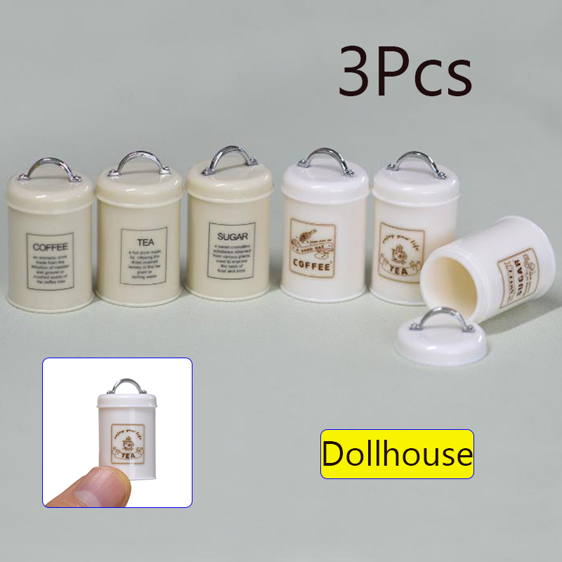 3Pcs Miniature Dollhouse Mini  - Food Storage For 评论和价格
