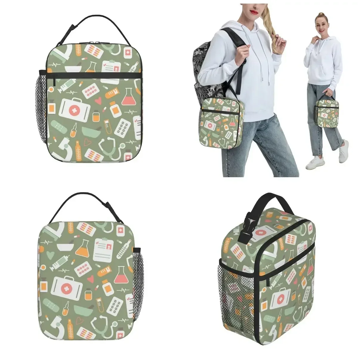 Nurse Healthcare Pattern Merch - Food Storage Zipper Bags 评论和价格