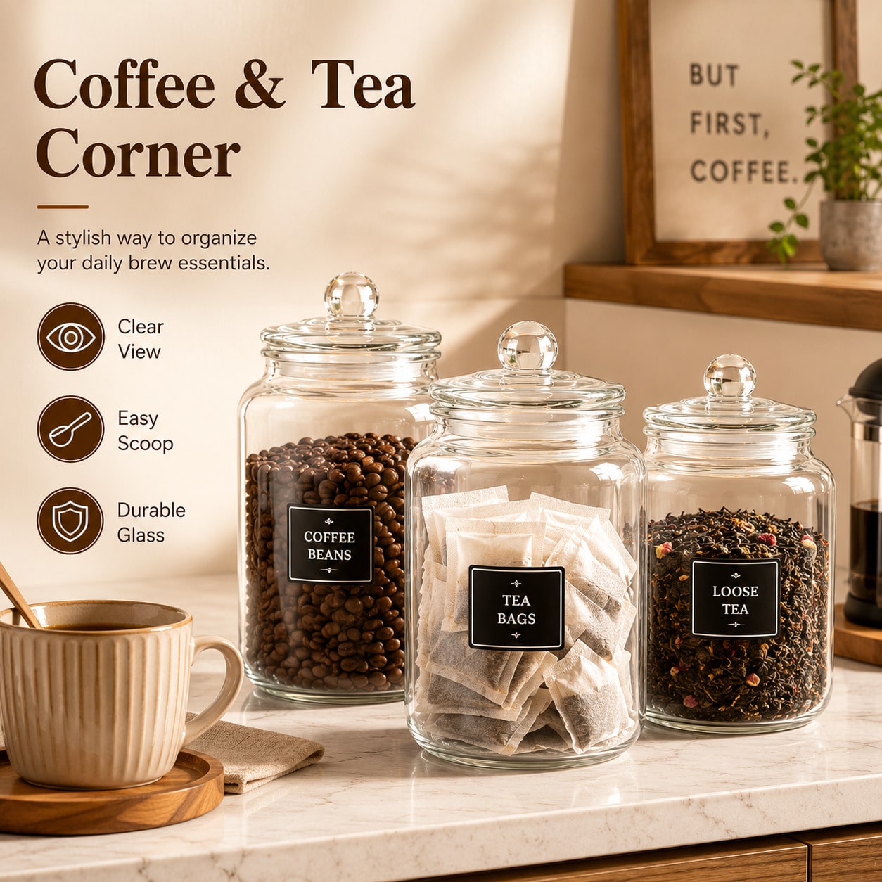 Large Clear Glass Storage Jars - Xl Food Storage Containers With Lids 评论和价格