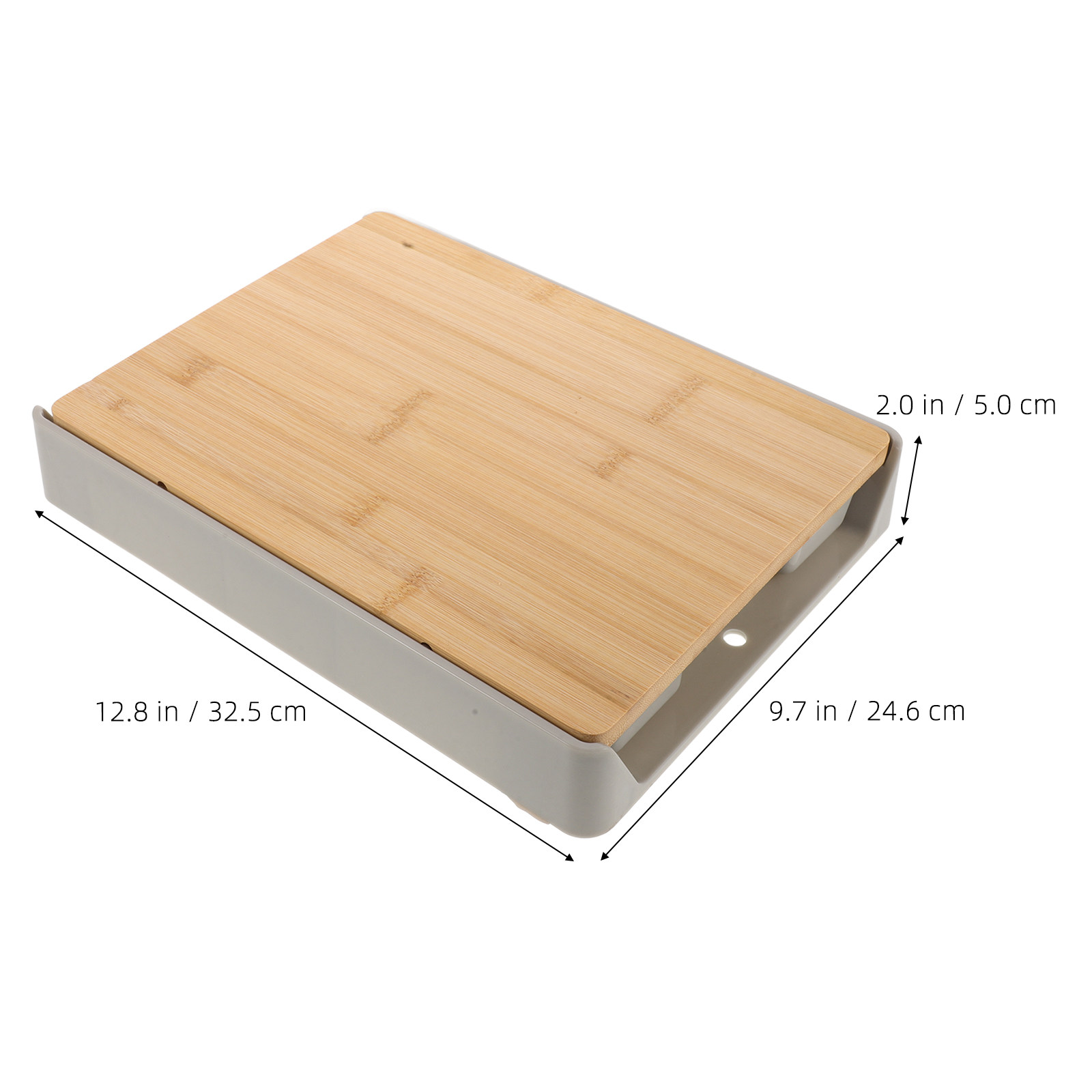 Innovative Bamboo Cutting Boar - Food Storage Organization 评论和价格
