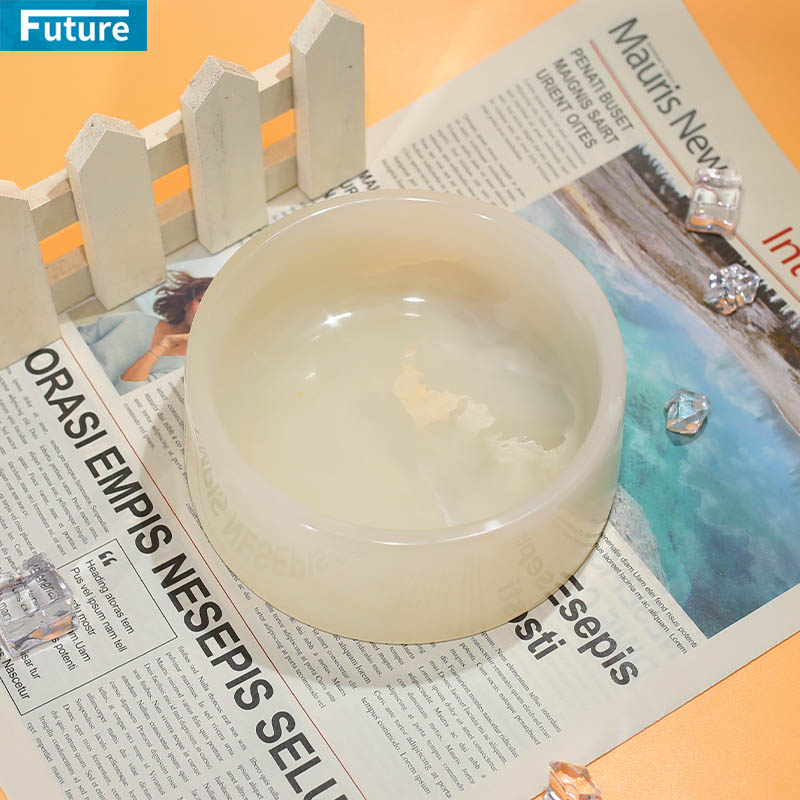 Luxury Polished White Onyx Pet - Food Storage For 评论和价格