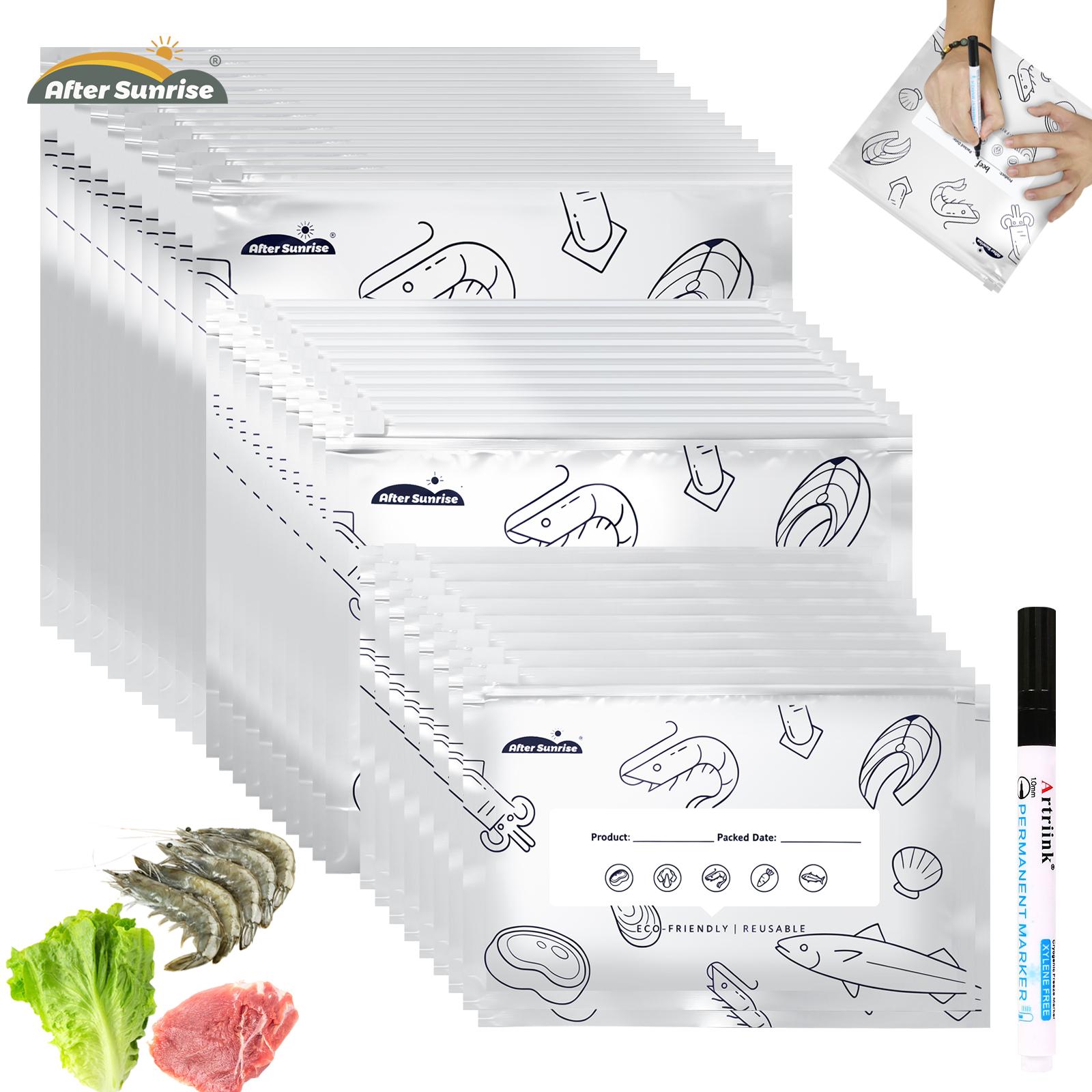 【Refrigerated Food】Reusable Al - Food Storage Zipper Bags 评论和价格