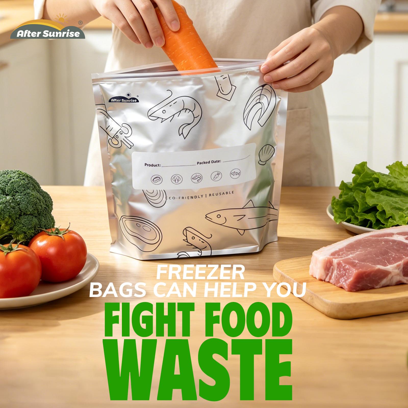 【Refrigerated Food】Reusable Al - Food Storage Zipper Bags 评论和价格