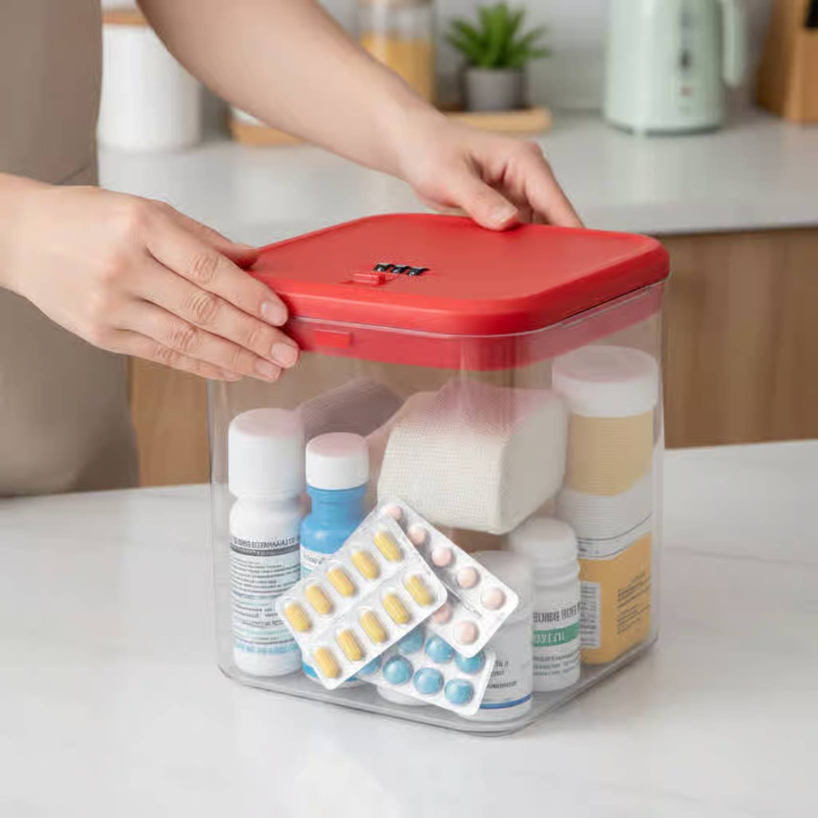 Clear Lockable Box Versatile L - Food Storage For 评论和价格
