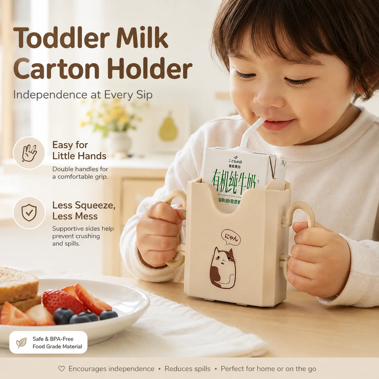1pc Bottle Cup Milk Holder Adj - Food Storage And Safety 评论和价格