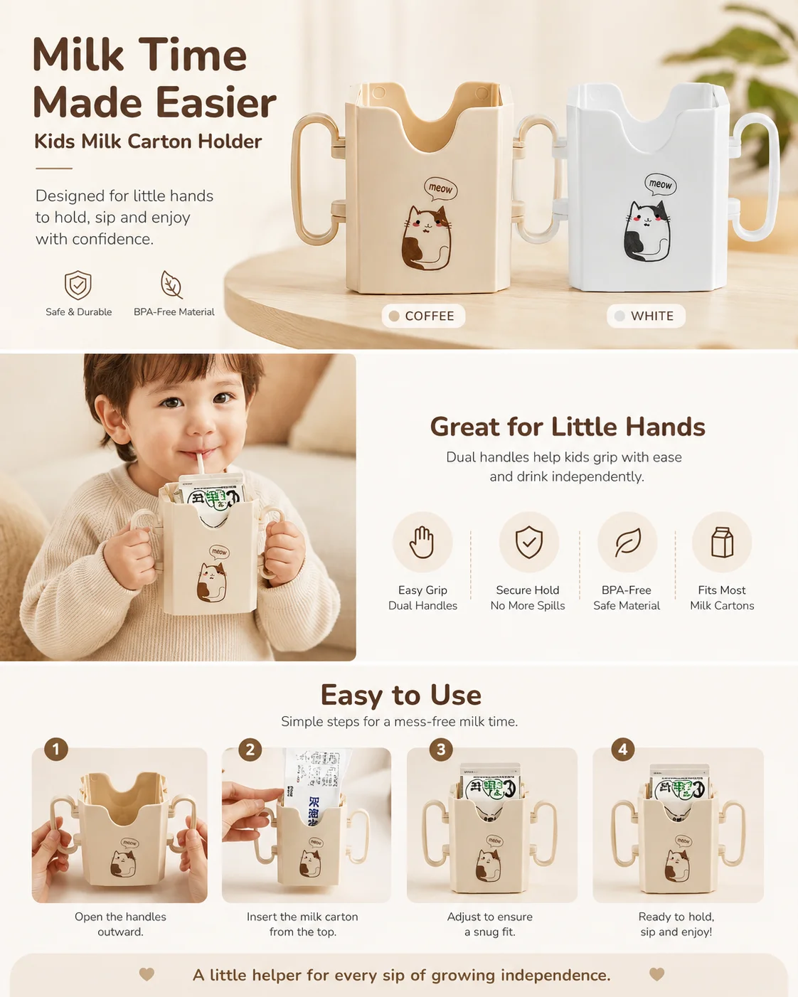 1pc Bottle Cup Milk Holder Adj - Food Storage And Safety 评论和价格