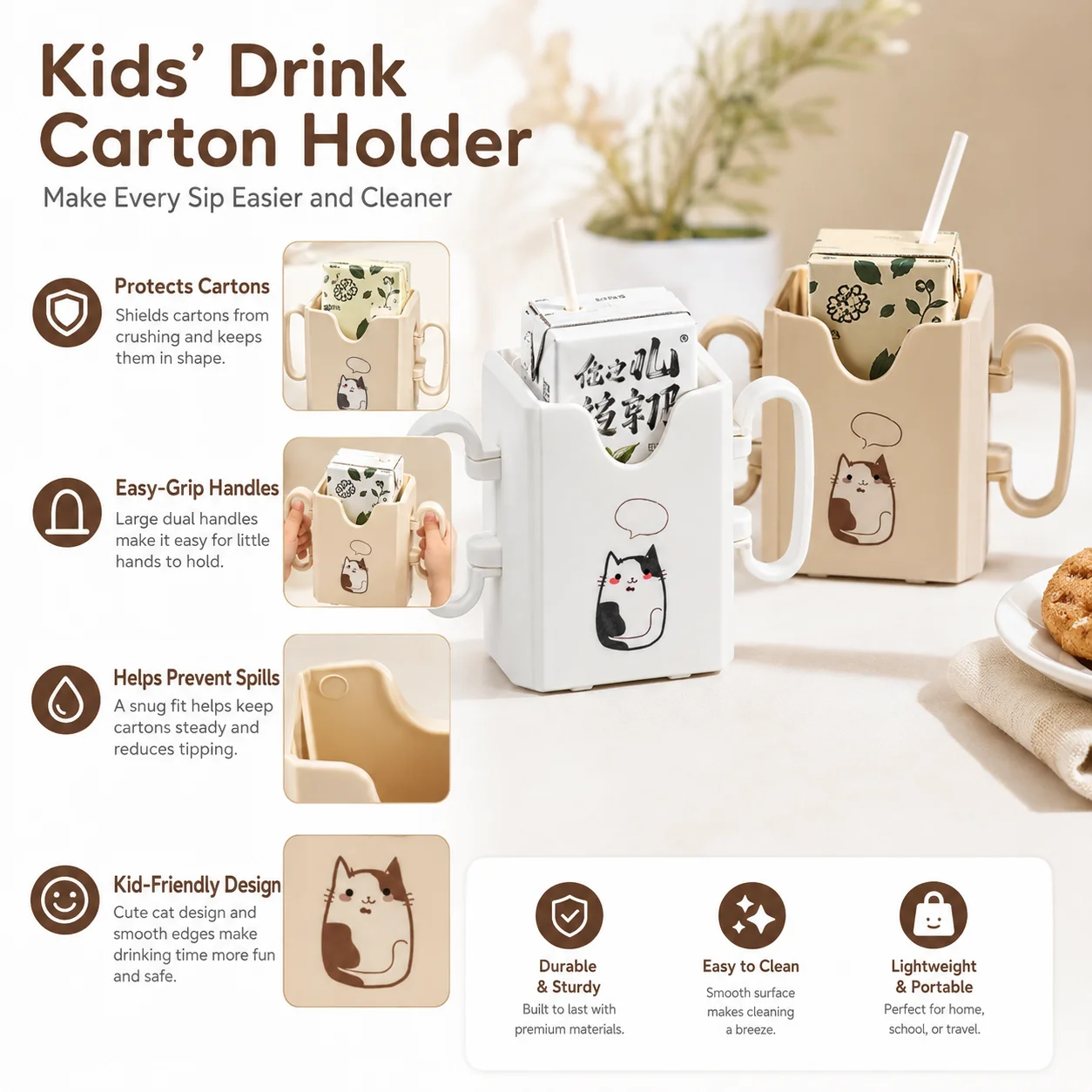 1pc Bottle Cup Milk Holder Adj - Food Storage And Safety 评论和价格