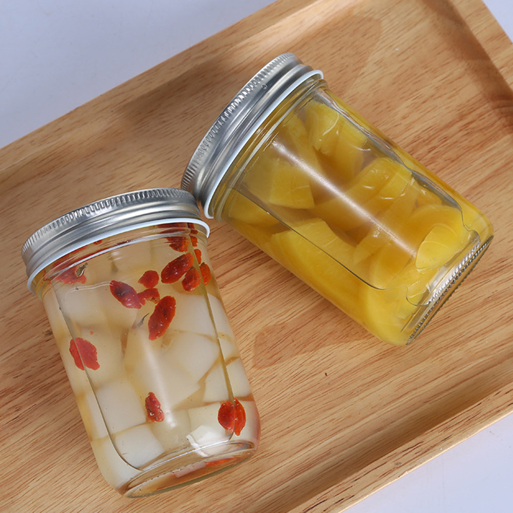 4Pcs Jam Canning Jars Glass Se - Food Storage Jar Glass 评论和价格