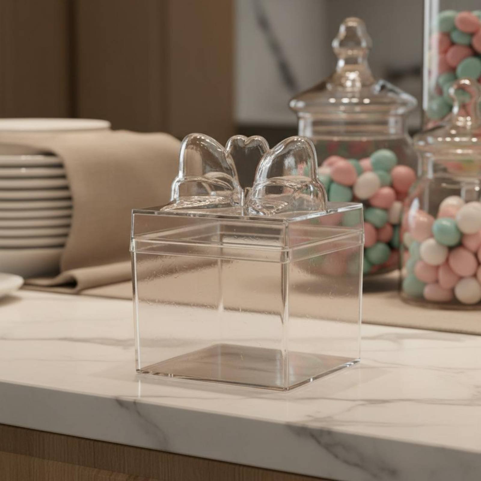Clear Plastic Candy Box with R - Food Storage For 评论和价格
