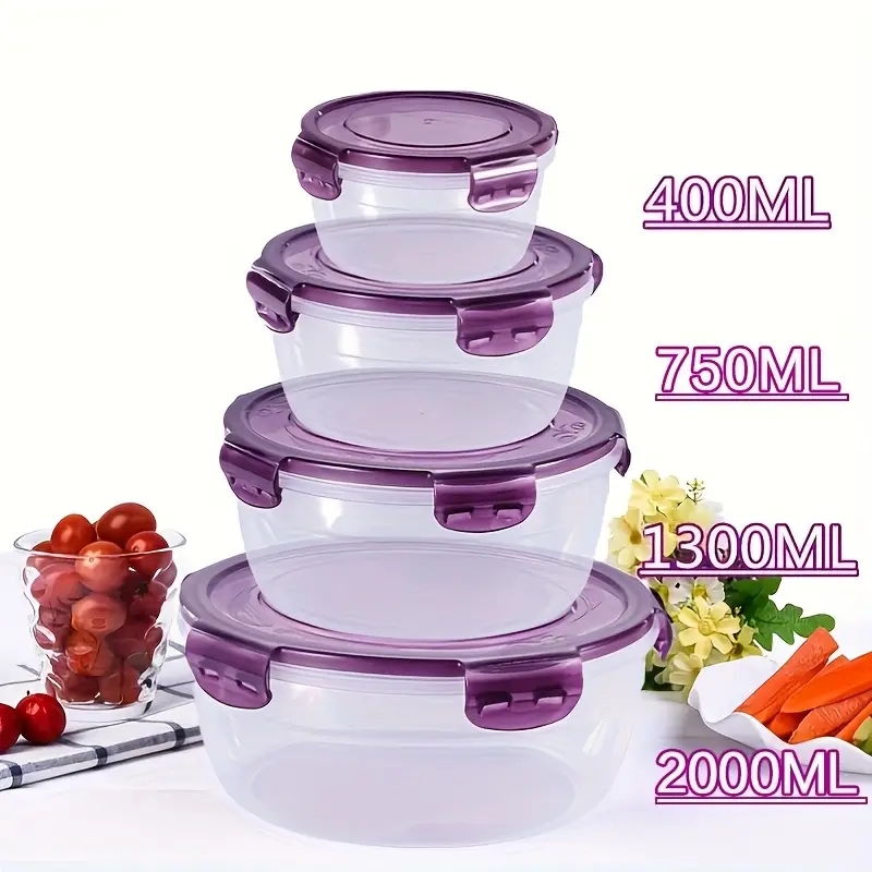 4 Plastic Food Storage Contain - Food Storage System 评论和价格