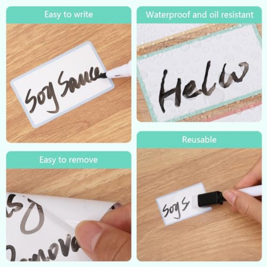 Dry Erase Sticker Labels Reusa - Food Storage Notes 评论和价格