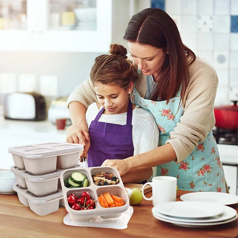 4 Grids Food Storage Box Porta - Food Storage Refrigerator 评论和价格
