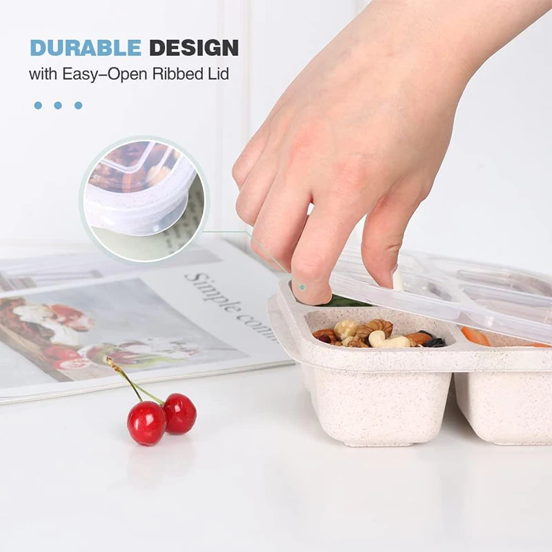 4 Grids Food Storage Box Porta - Food Storage Refrigerator 评论和价格