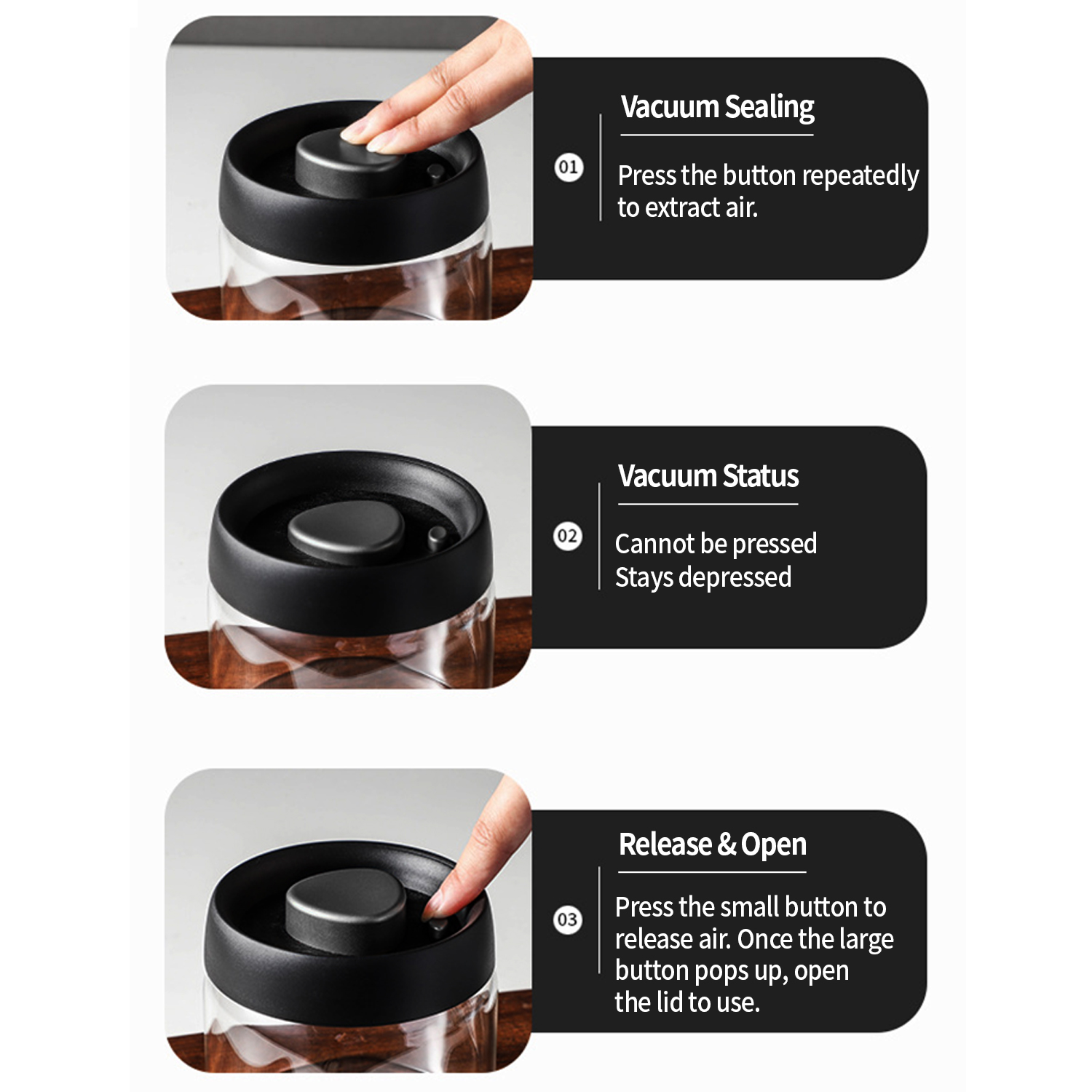OANKR Vacuum Coffee Canister 5 - Food Storage Warehouse 评论和价格