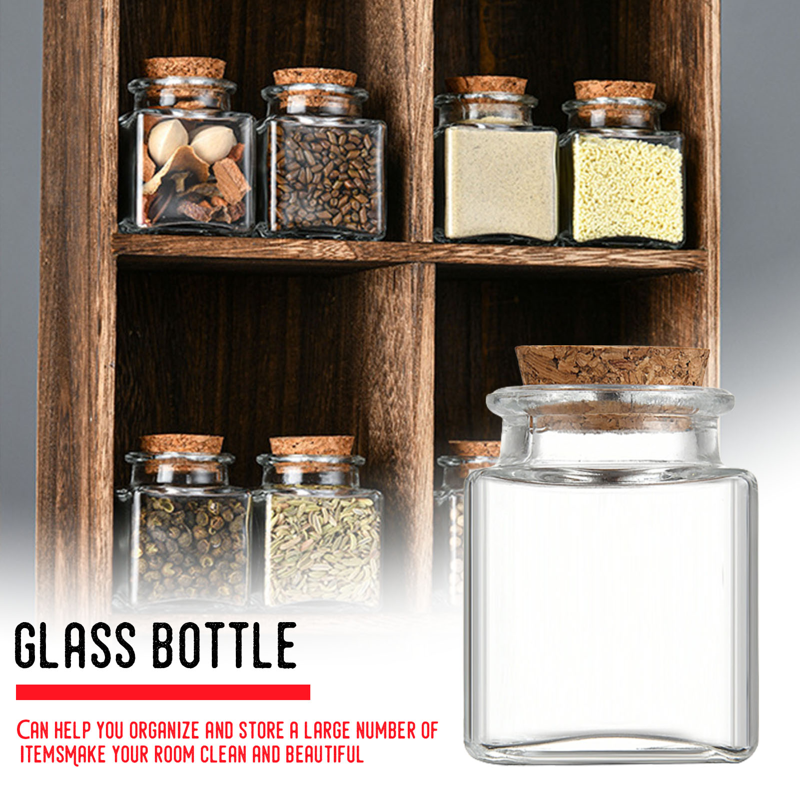 1/5/10Pcs Glass Storage Jars K - Food Storage Jar Glass 评论和价格