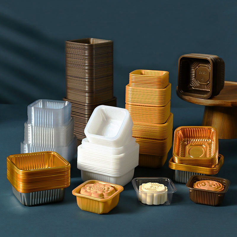 100pcs Mooncake Plastic Tray P - Food Storage Eggs 评论和价格