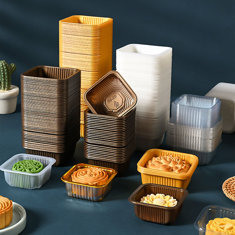 100pcs Mooncake Plastic Tray P - Food Storage Eggs 评论和价格