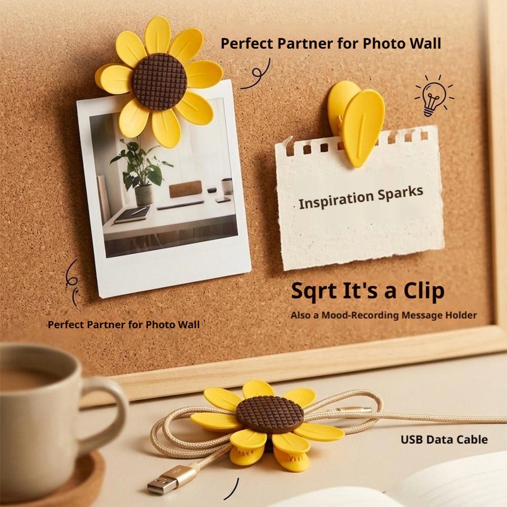 10Pcs Cute Sunflower Magnetic  - Food Storage Notes 评论和价格