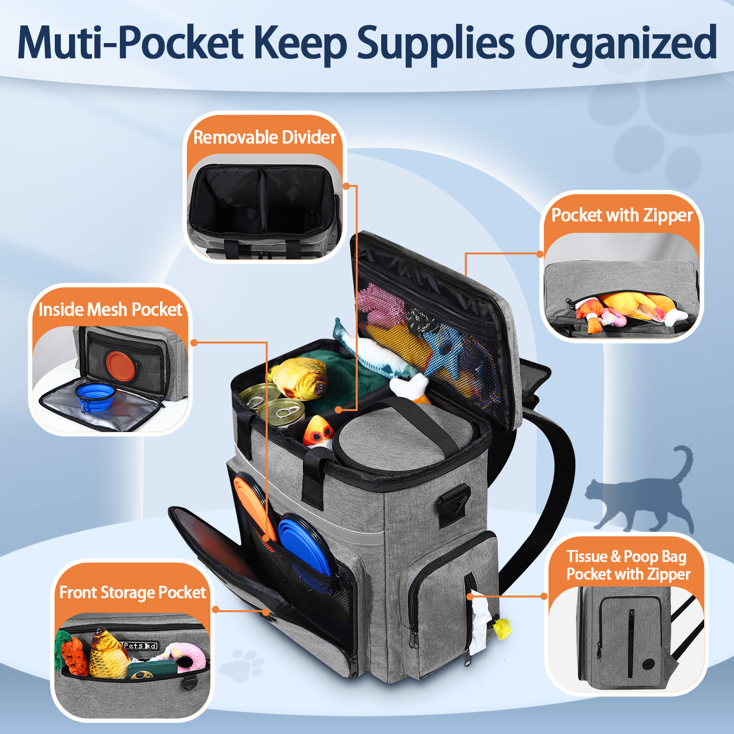 Petskd Outdoor Dog Organizer B - Food Storage Zipper Bags 评论和价格