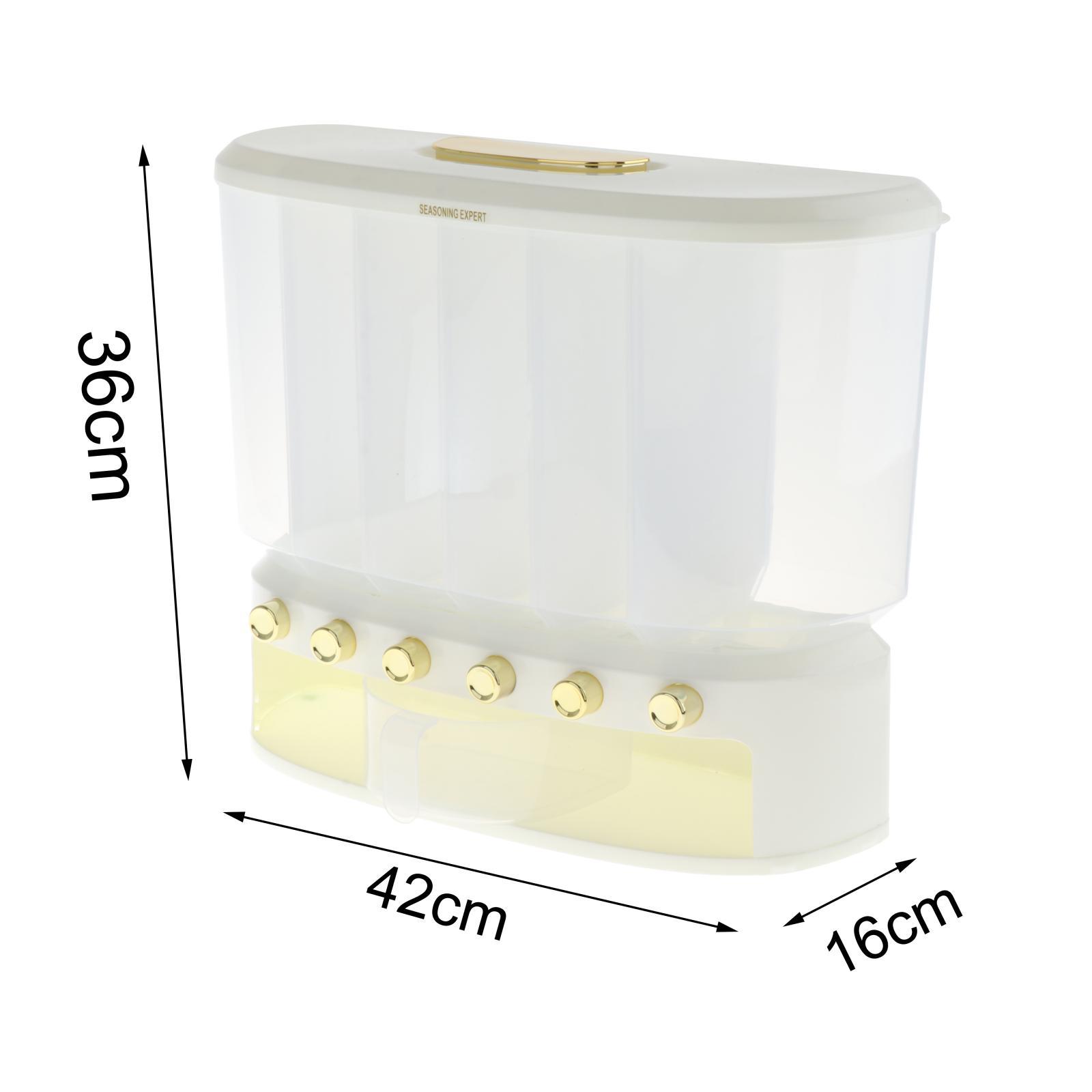 Rice Separate Bucket 6 Grids F - Food Storage Restaurant 评论和价格