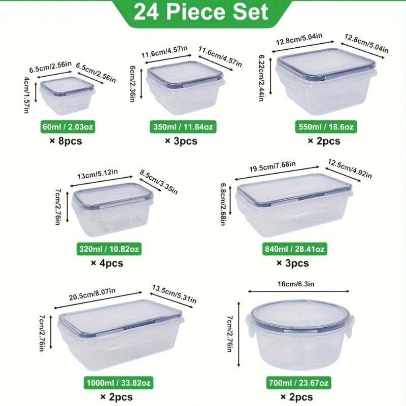 48PCS BPA-Free Food Storage Se - Food Storage Warehouse 评论和价格