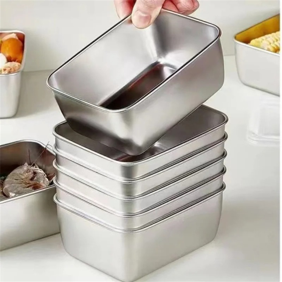 1/3/5pcs Stainless Steel Food  - Food Storage System 评论和价格