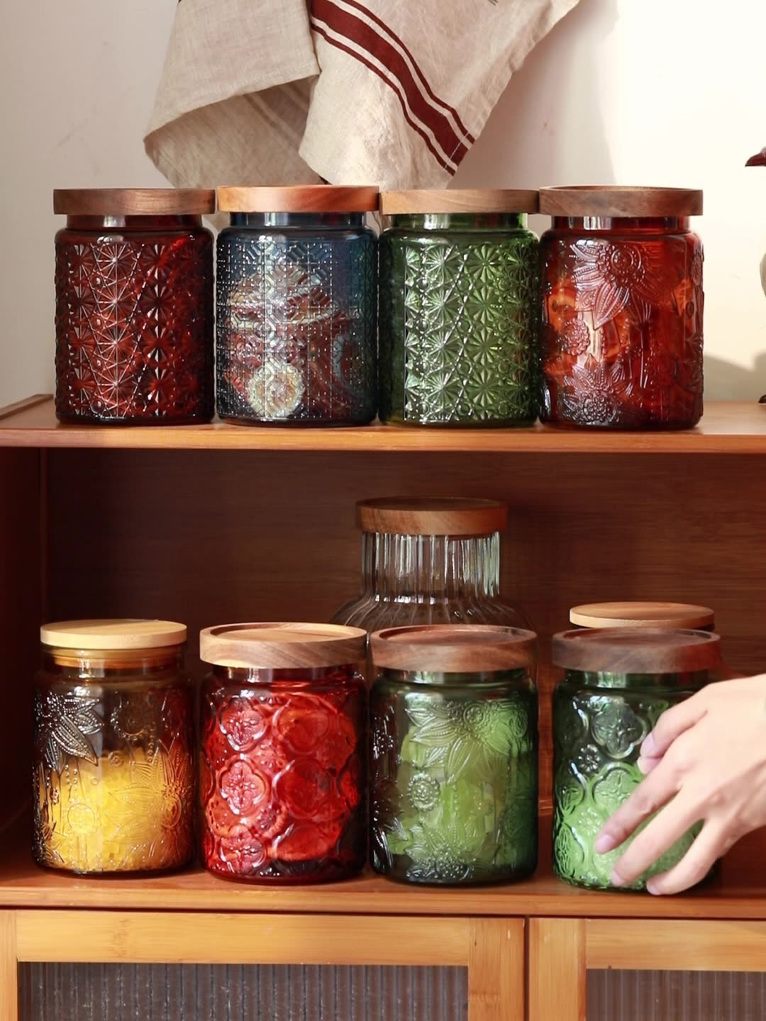 Vintage Glass Kitchen Storage  - Food Storage Jar Glass 评论和价格